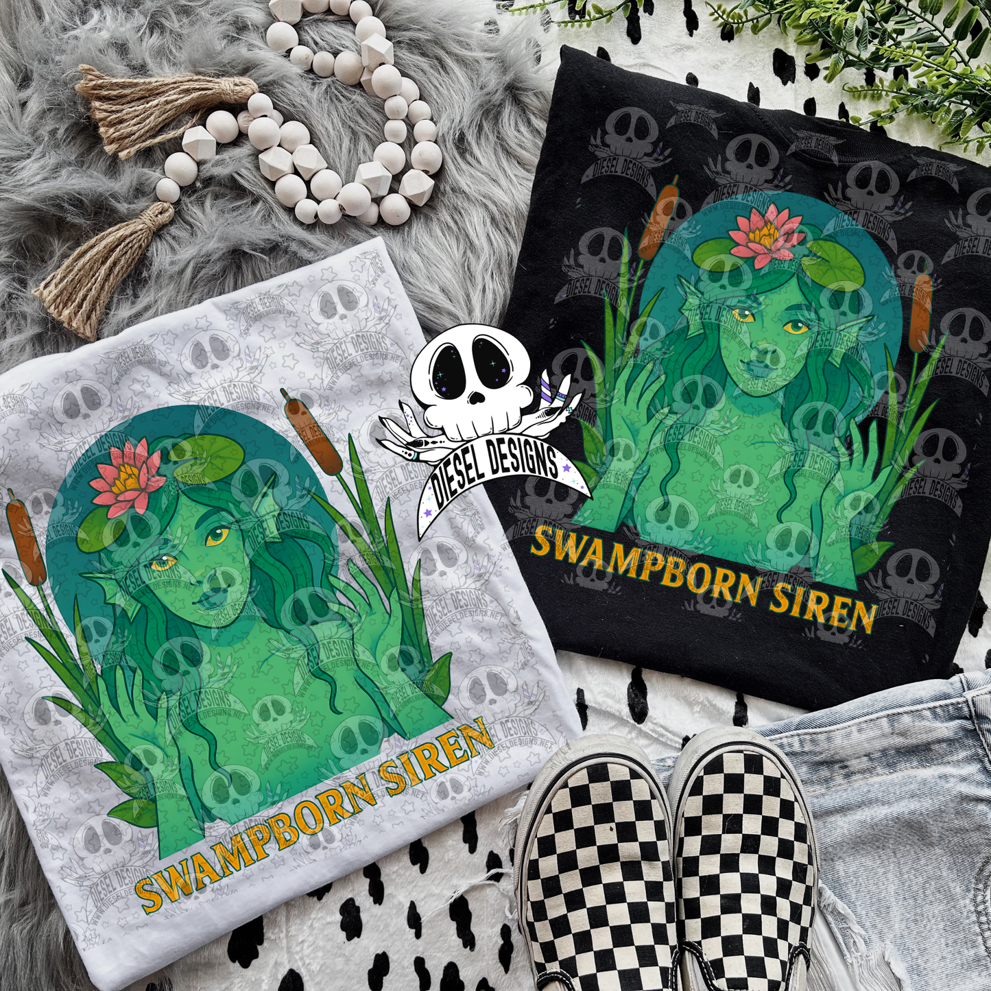 Swampborn Siren PNG  | 300 DPI | Transparent PNG | Digital File Only