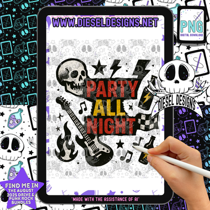 Punk Rock Bundle- Boy Designs  | 300 DPI | Transparent PNG | Digital File Only | Bundle