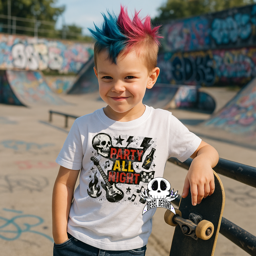 Punk Rock Bundle- Boy Designs  | 300 DPI | Transparent PNG | Digital File Only | Bundle