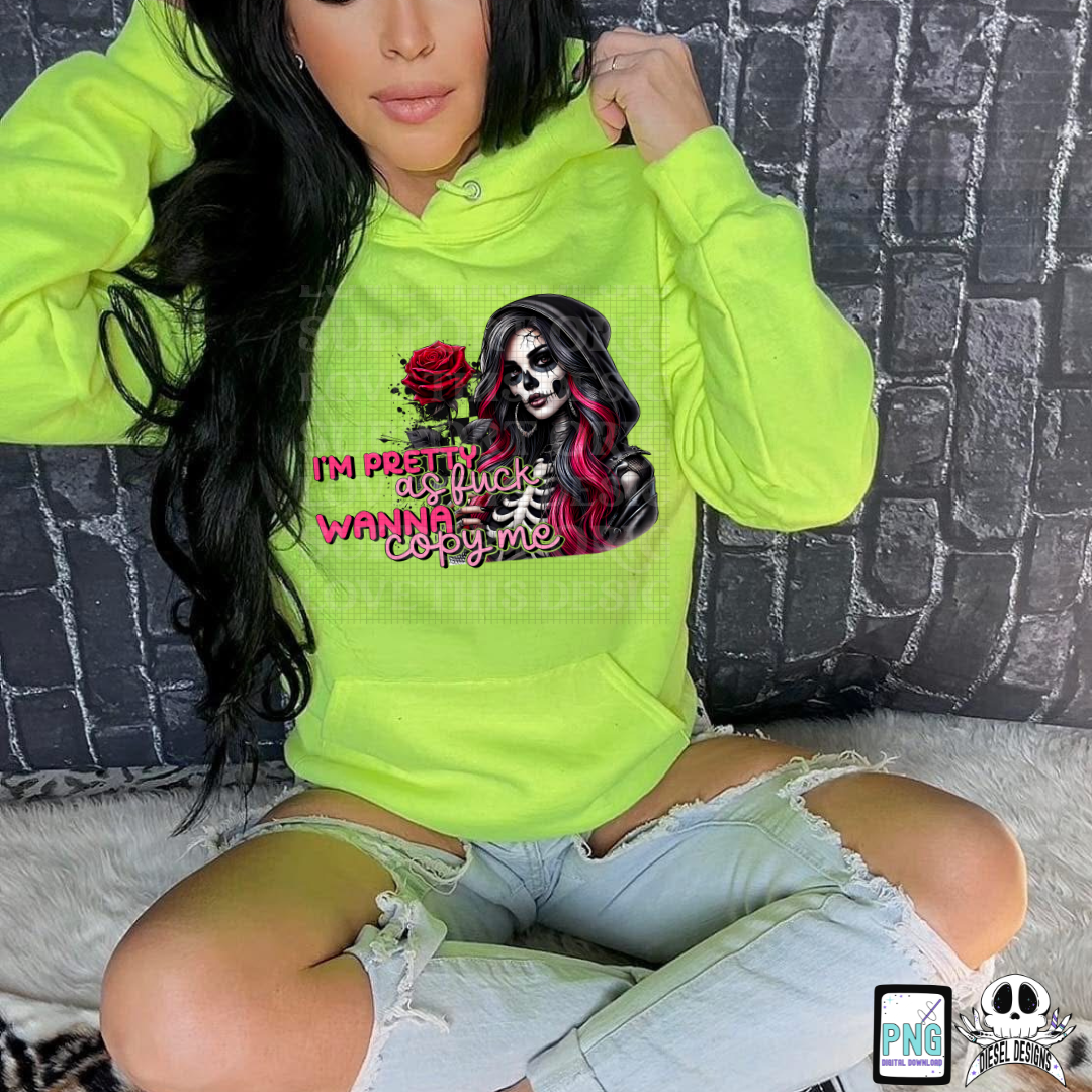 Pretty As Fuck PNG  | 300 DPI | Transparent PNG | Digital File Only