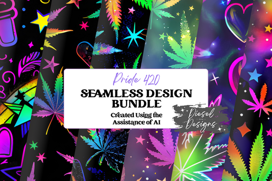 Pride 420 Seamless BUNDLE | 300 DPI | PNG | Seamless | Tumbler Wraps | Digital File Only