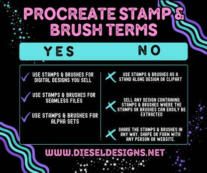 Logos | PROCREATE BRUSHES/STAMPS | Digital File Only