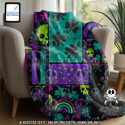 Patchwork St. Paddy Seamless | Seamless File | 300 DPI | 12" x 12" | Digital File only