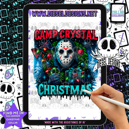 Horror Christmas Collab With Divine Vixen | 300 DPI | PNG | Seamless | Tumbler Wraps | Collab | Digital File Only