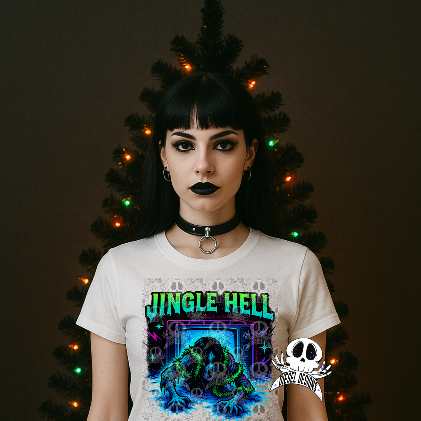 Horror Christmas Collab With Divine Vixen | 300 DPI | PNG | Seamless | Tumbler Wraps | Collab | Digital File Only