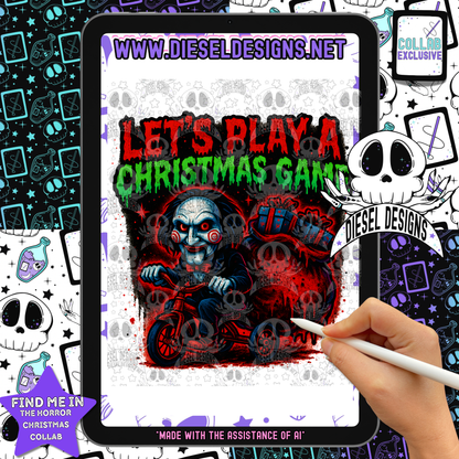 Horror Christmas Collab With Divine Vixen | 300 DPI | PNG | Seamless | Tumbler Wraps | Collab | Digital File Only