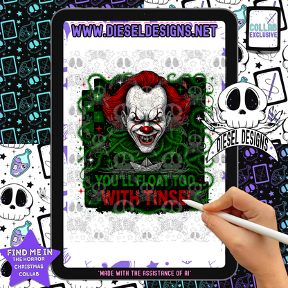 Horror Christmas Collab With Divine Vixen | 300 DPI | PNG | Seamless | Tumbler Wraps | Collab | Digital File Only