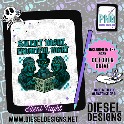 Silent Night PNG  | 300 DPI | Transparent PNG | Digital File Only