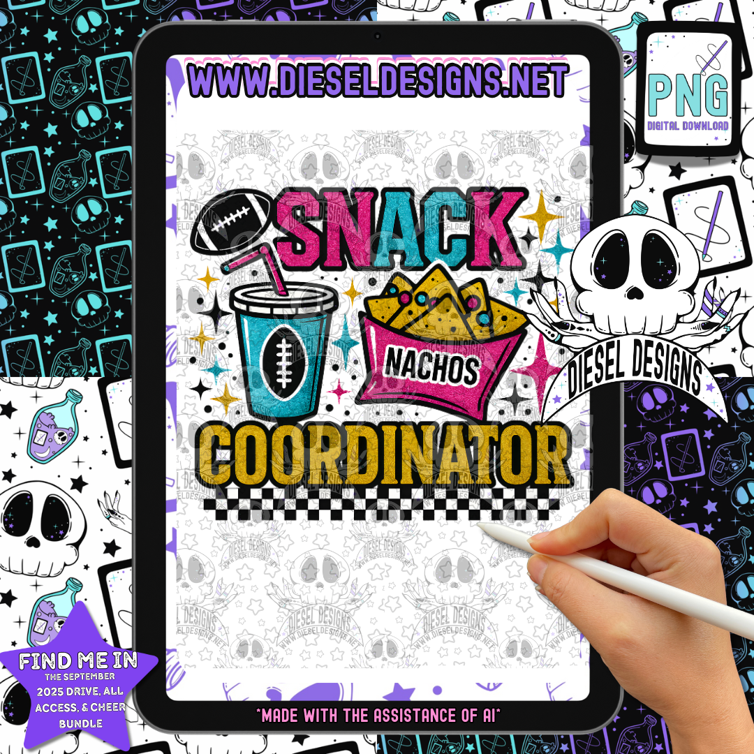 Snack Coordinator PNG  | 300 DPI | Transparent PNG | Digital File Only