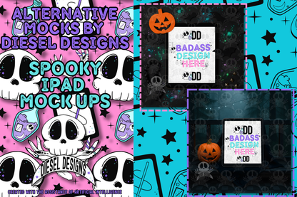 Spooky Blank IPad AI Assisted Mock UPs | PNG |