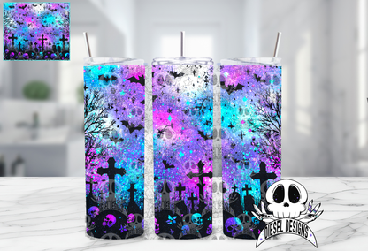 Spooky Nights V3 Tumbler | 20oz. Tumbler Wrap | 300 DPI | Digital File Only