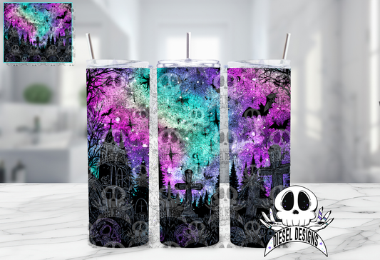 Spooky Nights V1 Tumbler | 20oz. Tumbler Wrap | 300 DPI | Digital File Only