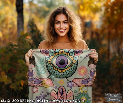 Stay Grounded Seamless V3 | Seamless File | 300 DPI | 12" x 12" | Digital File only