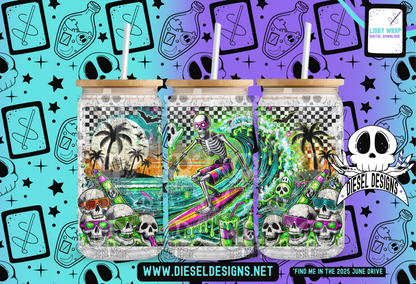 Surfs Up LIBBY WRAP | 300 DPI PNG | 16 oz Libby Wrap | Digital File Only