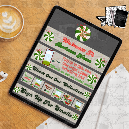 Naughty / Nice Website Kit Collab With Joyfully Creative Solutions | Edit In Canva