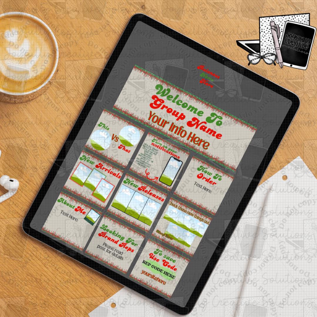 Naughty / Nice Website Kit Collab With Joyfully Creative Solutions | Edit In Canva