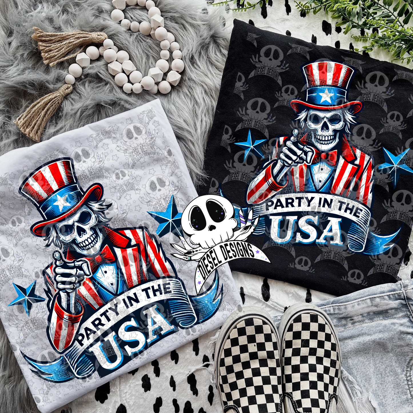 Skellies Want YOU to Party PNG  | 300 DPI | Transparent PNG | Digital File Only