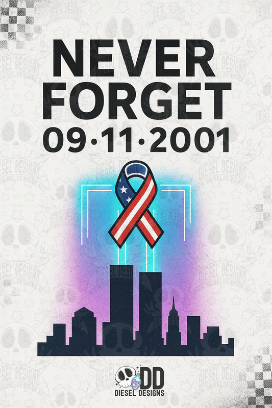 Never Forget set of 2 PNGS  | 300 DPI | Transparent PNG | Digital File Only