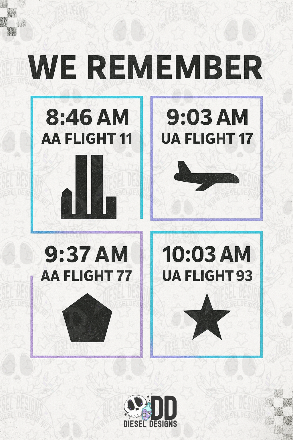 Never Forget set of 2 PNGS  | 300 DPI | Transparent PNG | Digital File Only