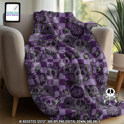 Cheer V5 Seamless | Seamless File | 300 DPI | 12" x 12" | Digital File only