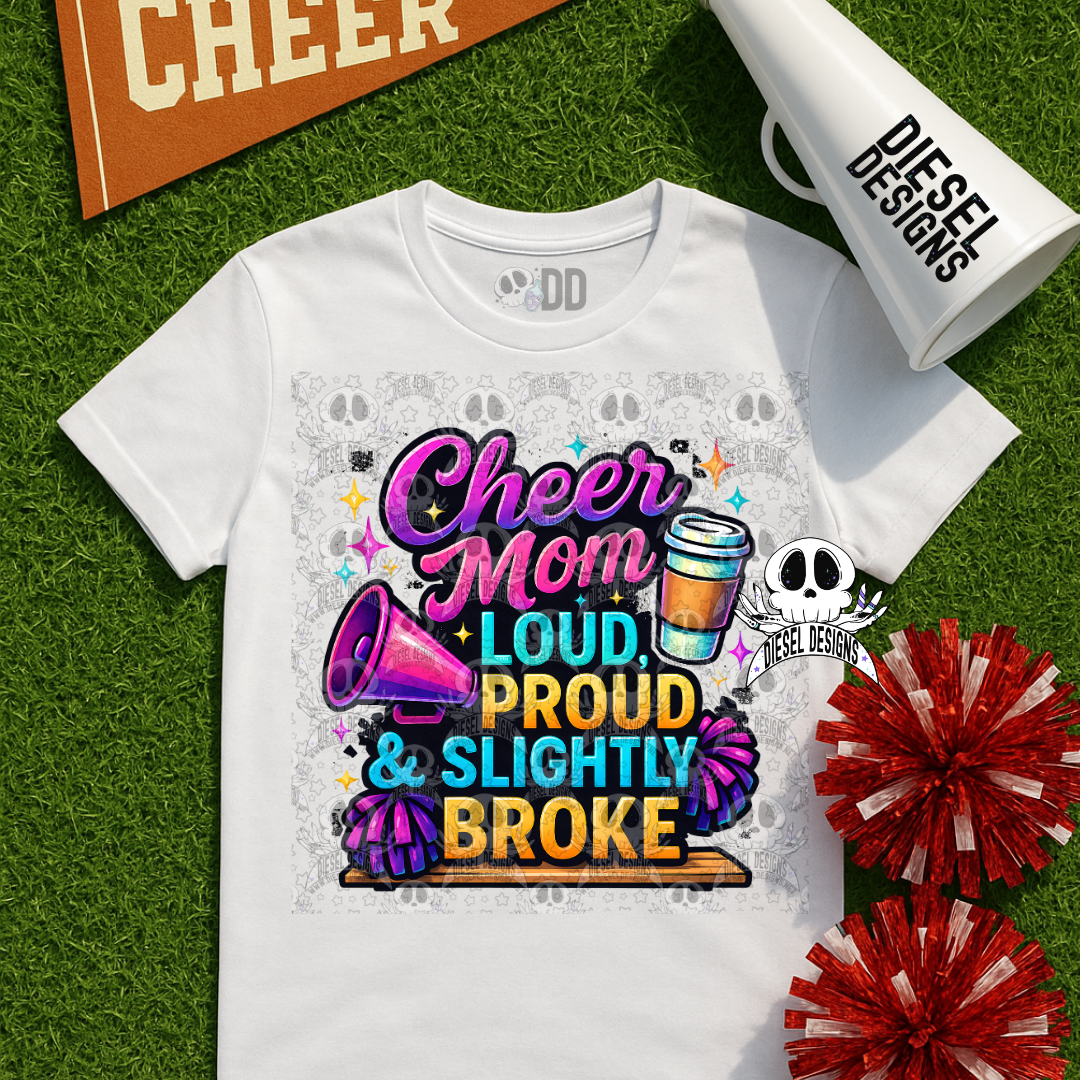 Cheer Mom PNG  | 300 DPI | Transparent PNG | Digital File Only