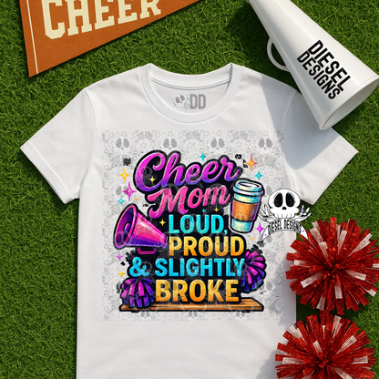 Cheer Mom PNG  | 300 DPI | Transparent PNG | Digital File Only