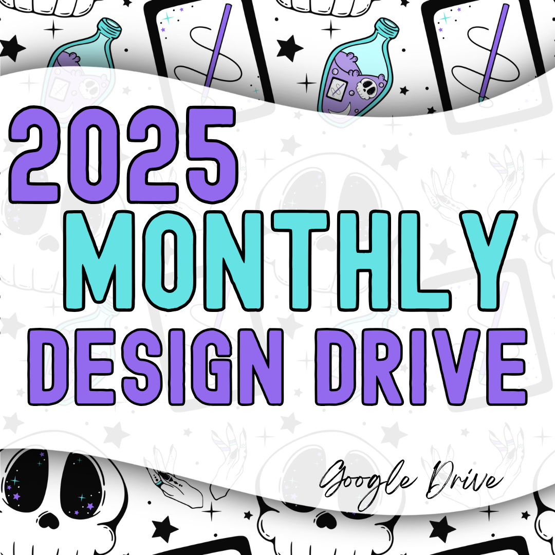 July 2025 Monthly Google Drive | 300 DPI | Transparent PNG | Seamless | Tumbler Wraps | Clipart