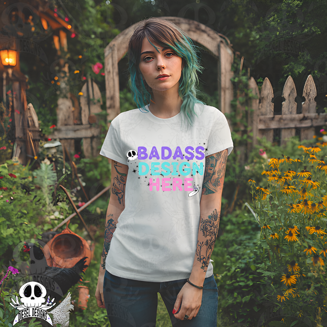 Garden Girls Mock Ups Set of 2 AI Assisted Mock UP | PNG |