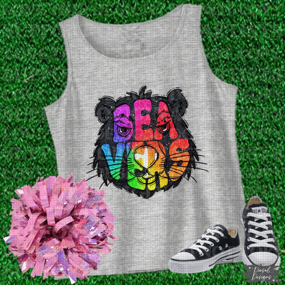 Beavers Rainbow Mascot | 300 DPI | Transparent PNG | Digital File Only