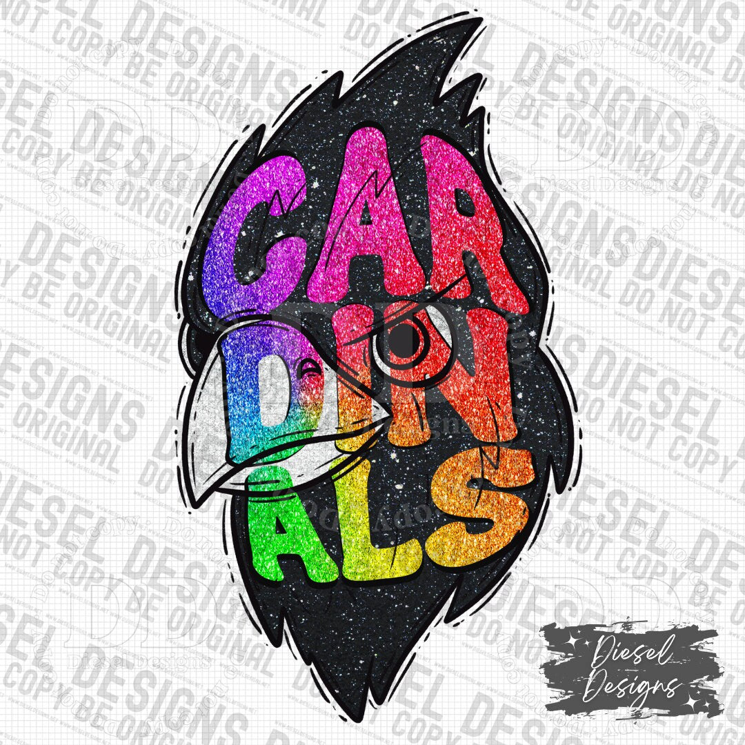 Cardinals Mascot | 300 DPI | Transparent PNG | Digital File Only