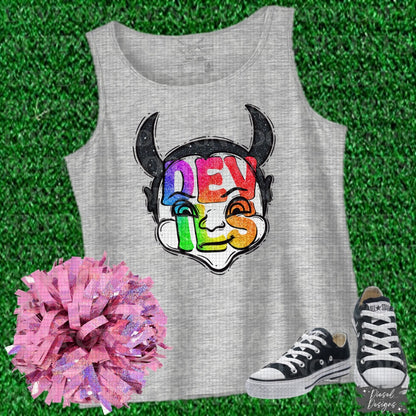 Devils Mascot | 300 DPI | Transparent PNG | Digital File Only