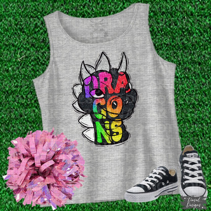 Dragons V.2 Mascot | 300 DPI | Transparent PNG | Digital File Only