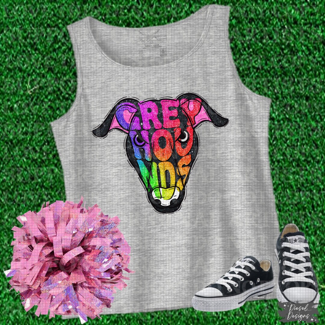 Greyhounds Mascot | 300 DPI | Transparent PNG | Digital File Only