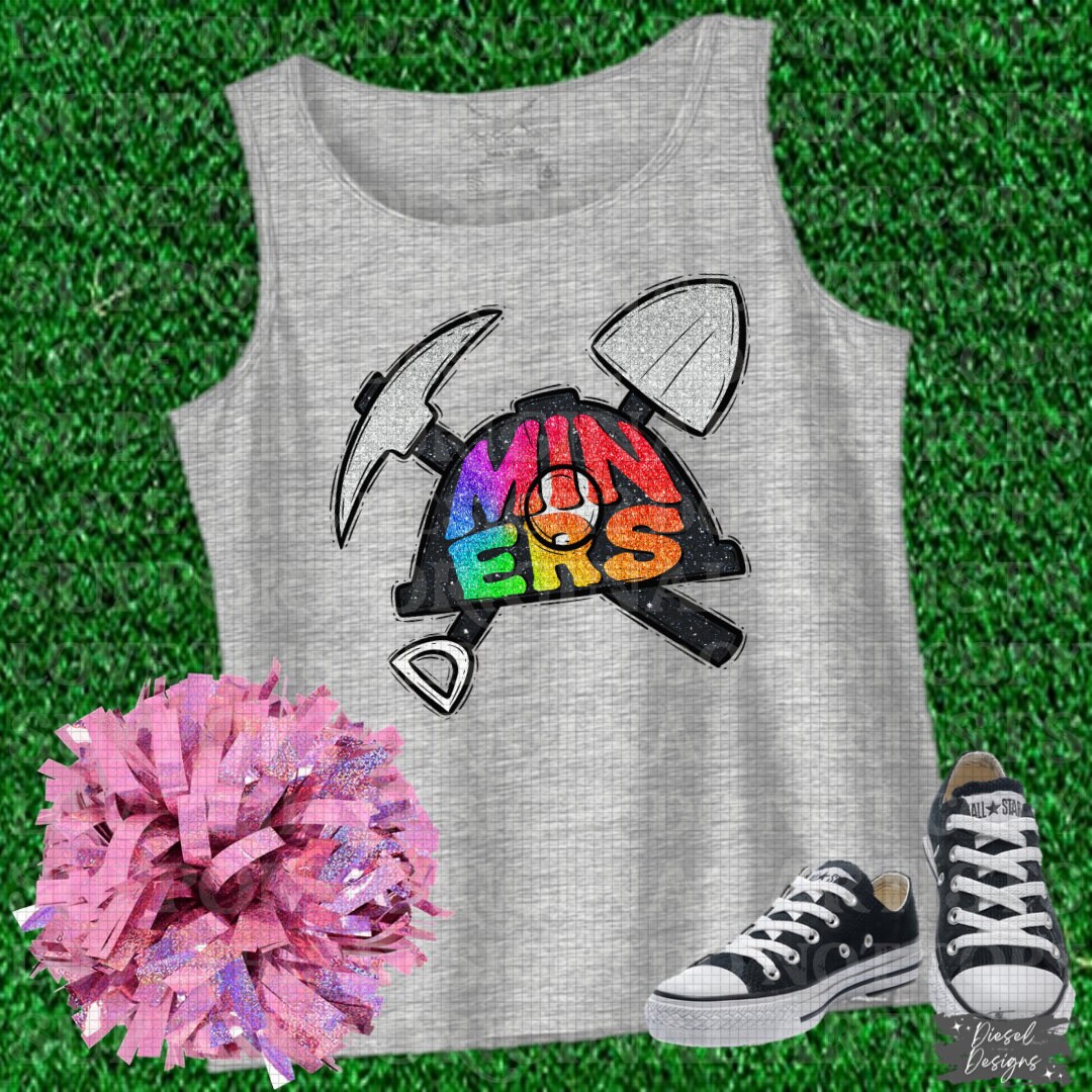 Miners Mascot | 300 DPI | Transparent PNG | Digital File Only