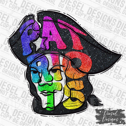 Patriots Mascot | 300 DPI | Transparent PNG | Digital File Only