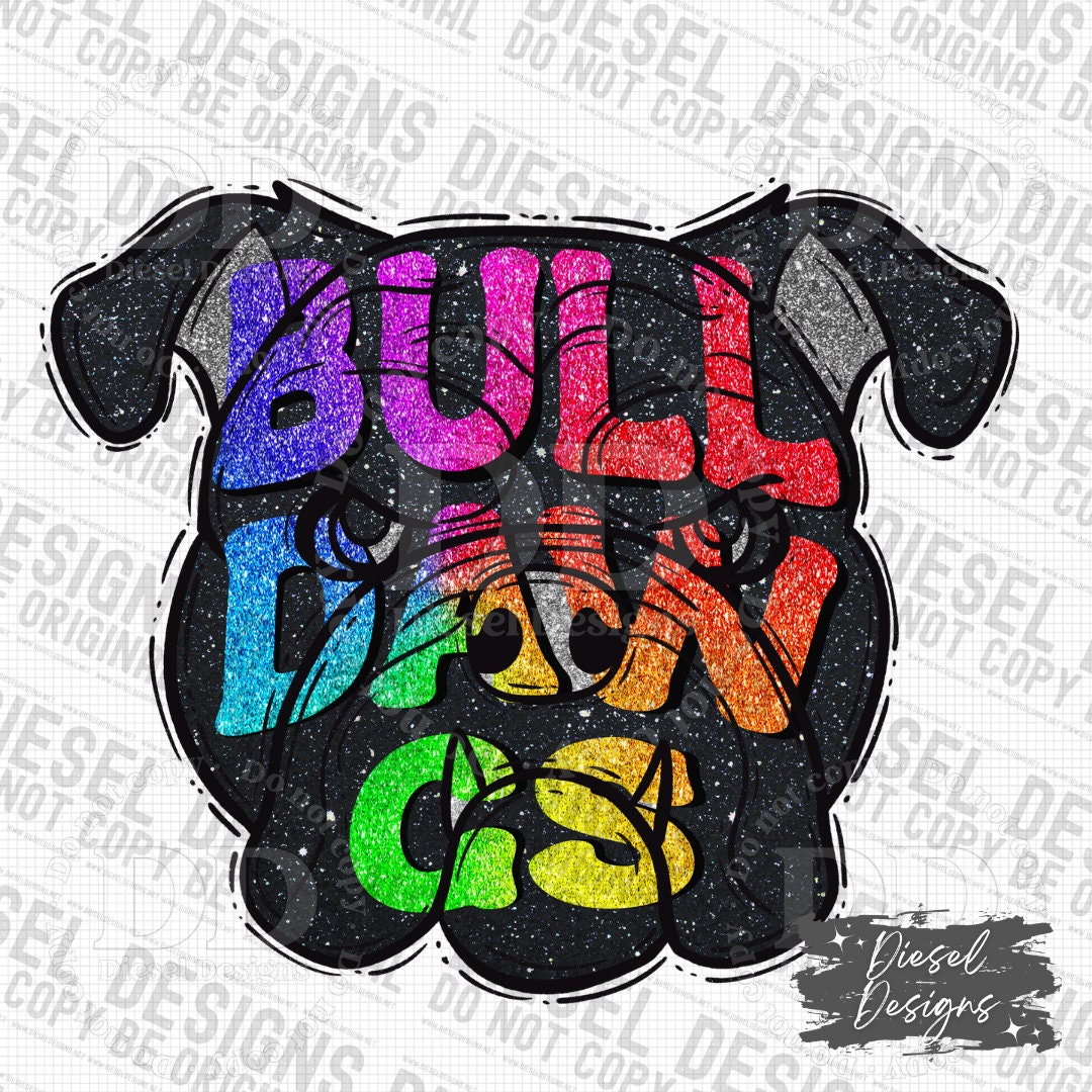 Bulldawgs Mascot | 300 DPI | Transparent PNG | Digital File Only