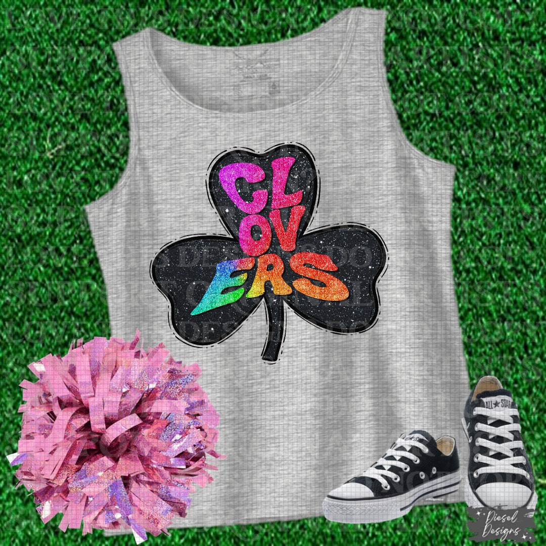 Clovers Mascot | 300 DPI | Transparent PNG | Digital File Only