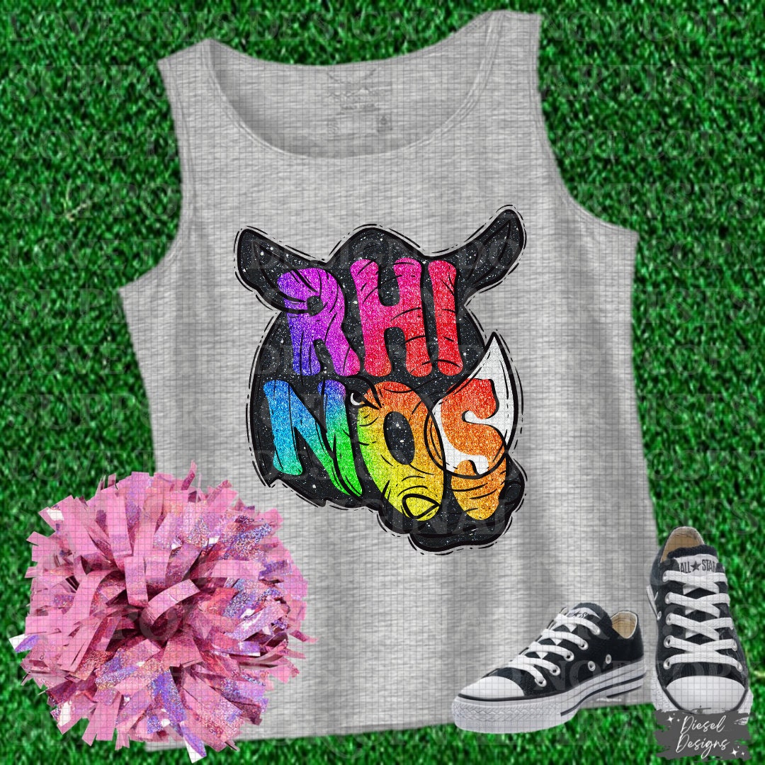 Rhinos Mascot | 300 DPI | Transparent PNG | Digital File Only