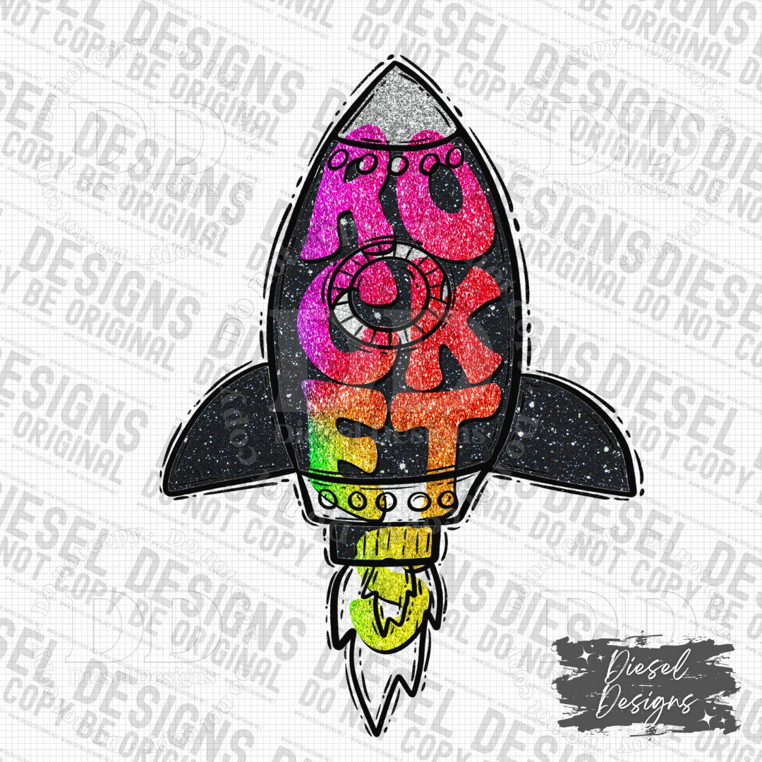 Rockets Mascot | 300 DPI | Transparent PNG | Digital File Only