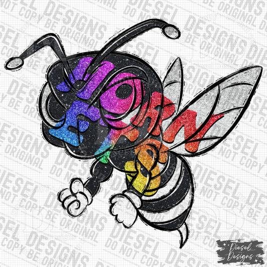 Hornets Mascot | 300 DPI | Transparent PNG | Digital File Only