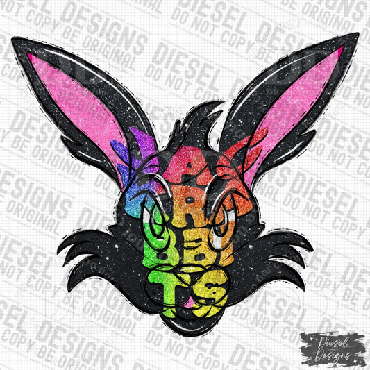 Jack Rabbits Mascot | 300 DPI | Transparent PNG | Digital File Only