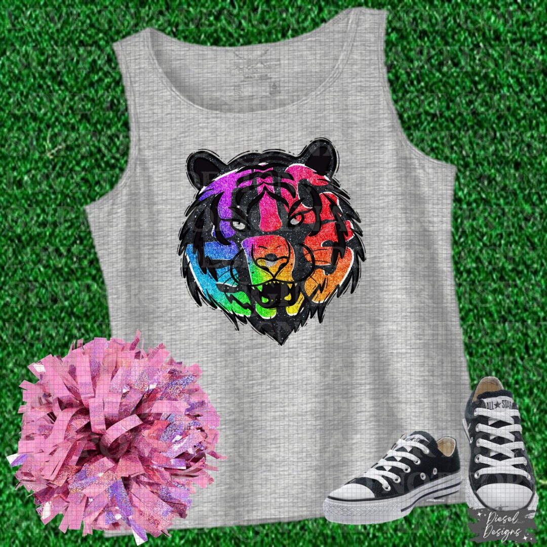 Tigers Mascot | 300 DPI | Transparent PNG | Digital File Only