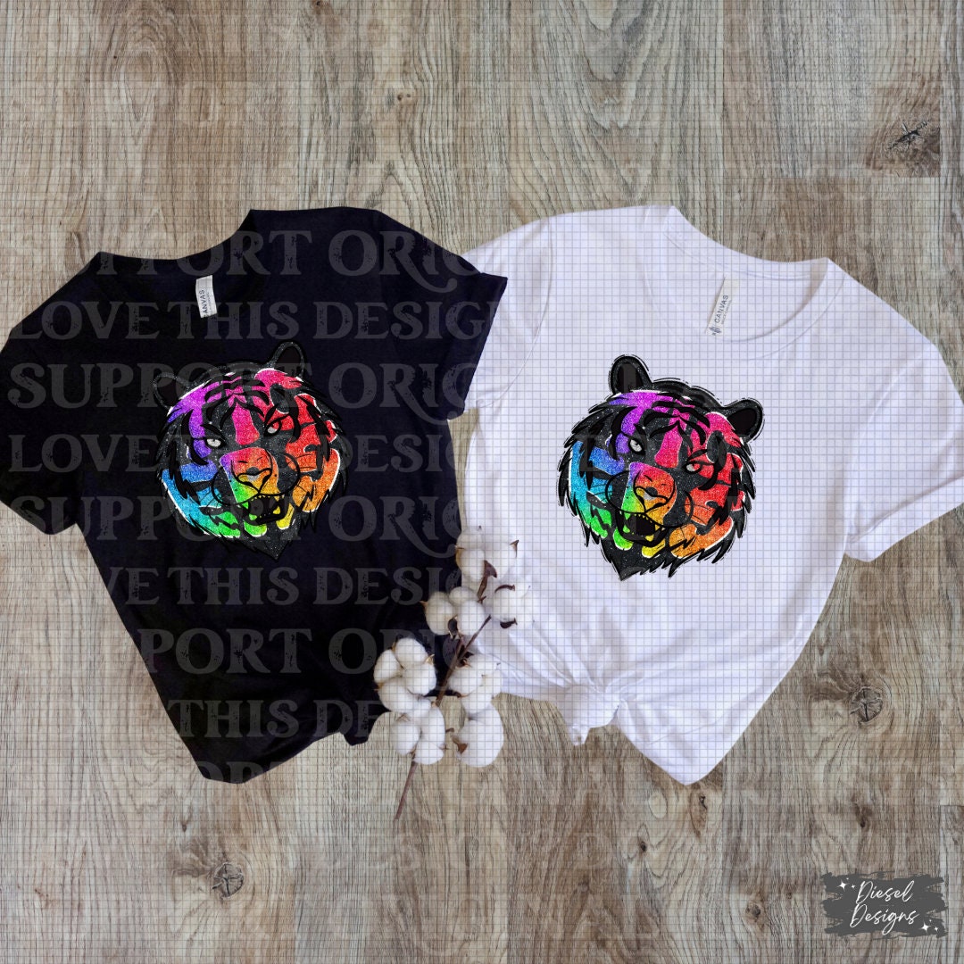 Tigers Mascot | 300 DPI | Transparent PNG | Digital File Only