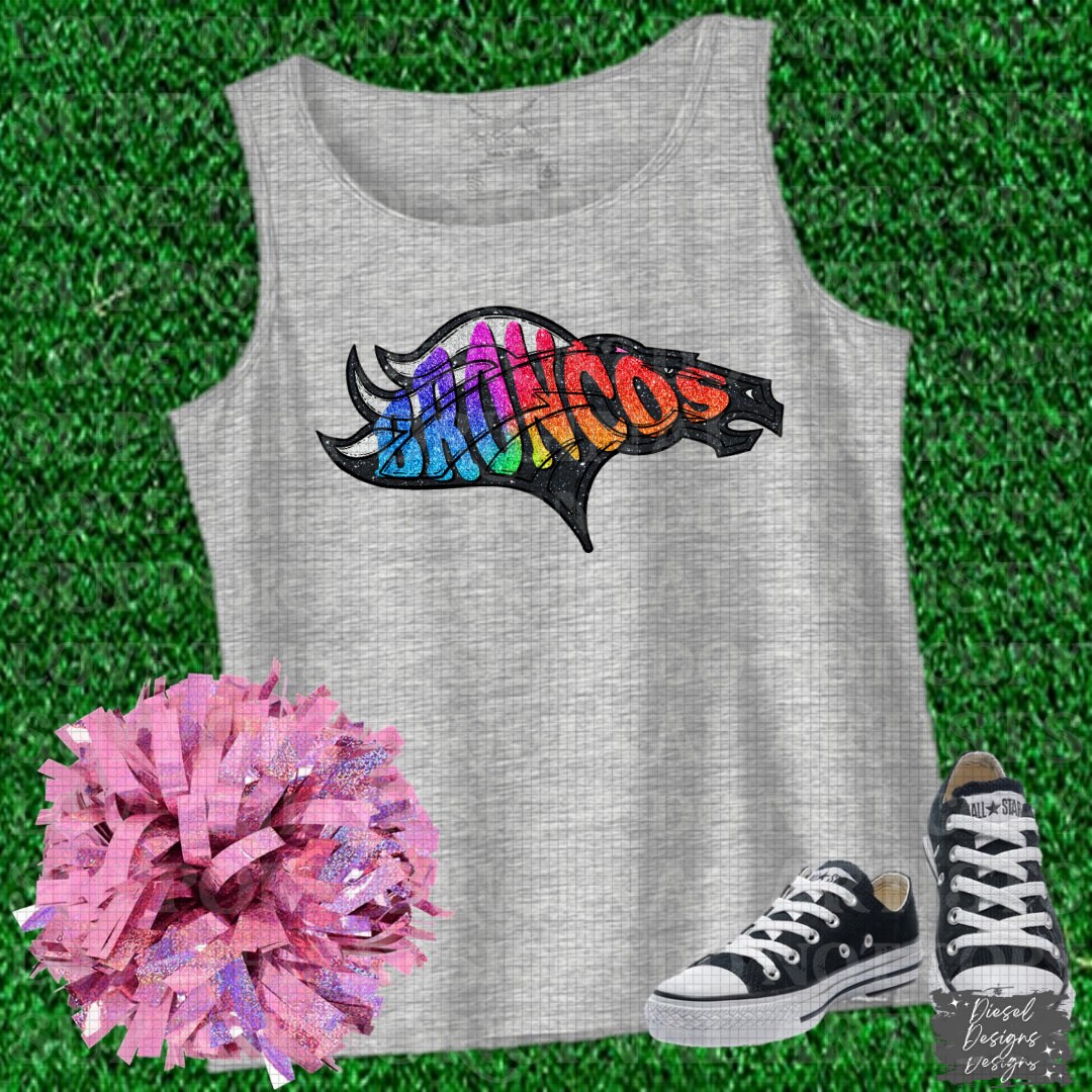 Broncos Mascot | 300 DPI | Transparent PNG | Digital File Only