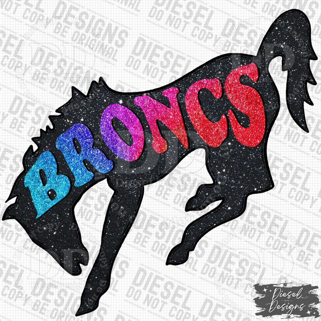 Broncs Mascot | 300 DPI | Transparent PNG | Digital File Only