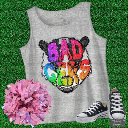 Badgers Rainbow Mascot | 300 DPI | Transparent PNG | Digital File Only