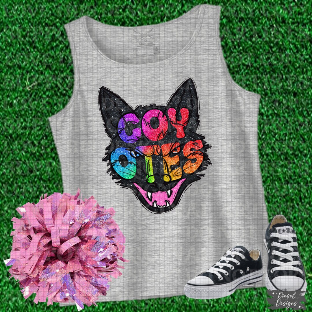 Coyotes Mascot | 300 DPI | Transparent PNG | Digital File Only