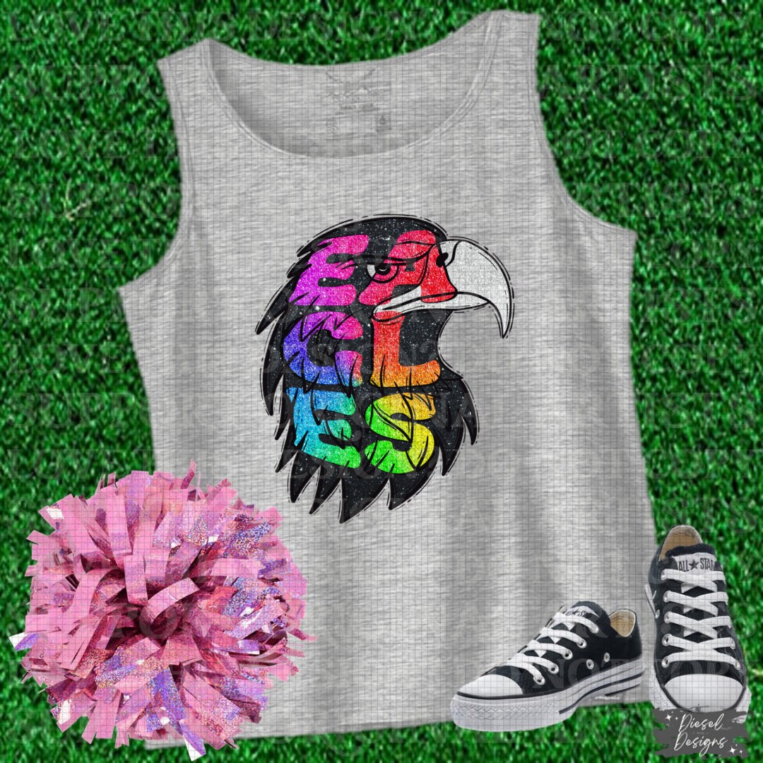 Eagles Mascot | 300 DPI | Transparent PNG | Digital File Only