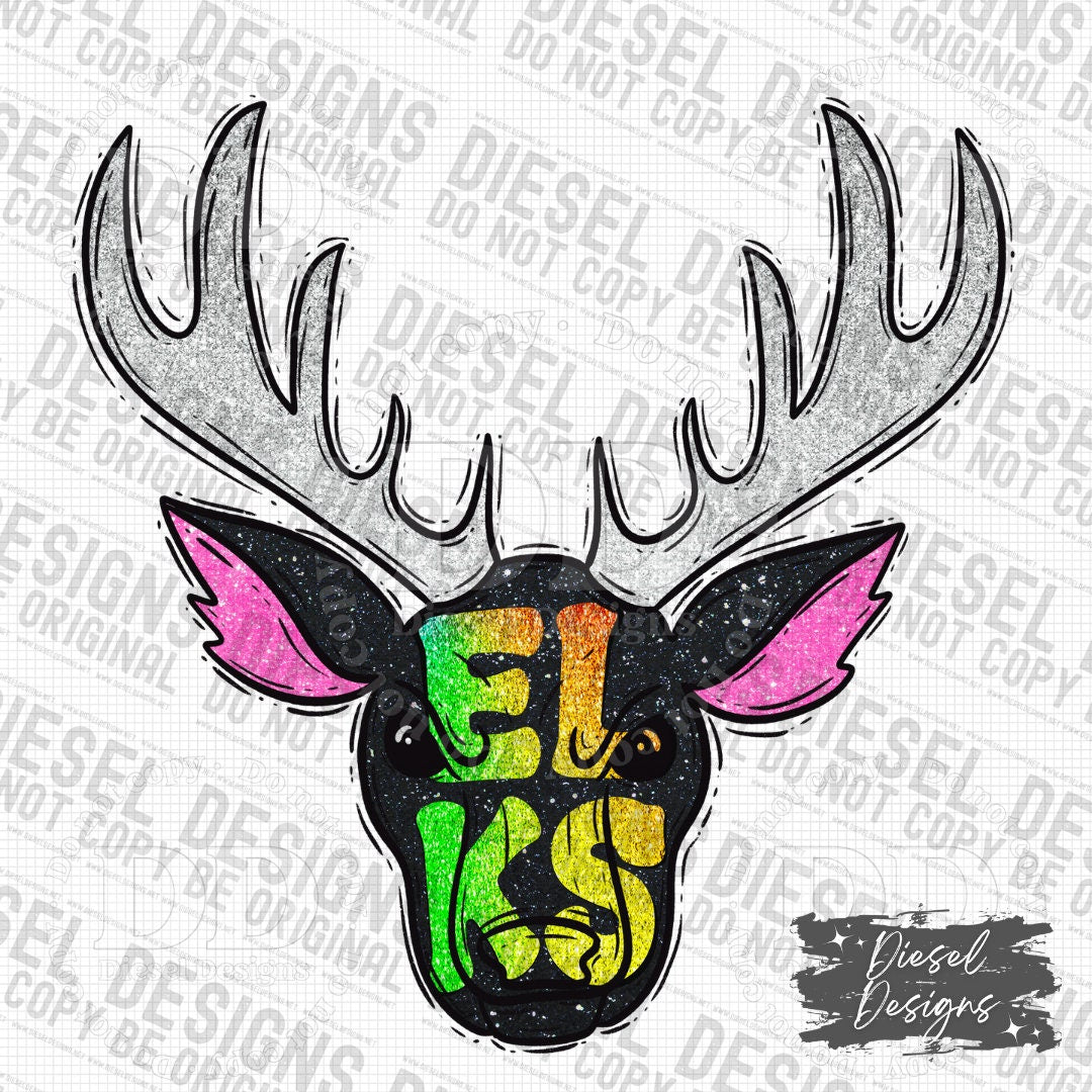 Elks Mascot | 300 DPI | Transparent PNG | Digital File Only