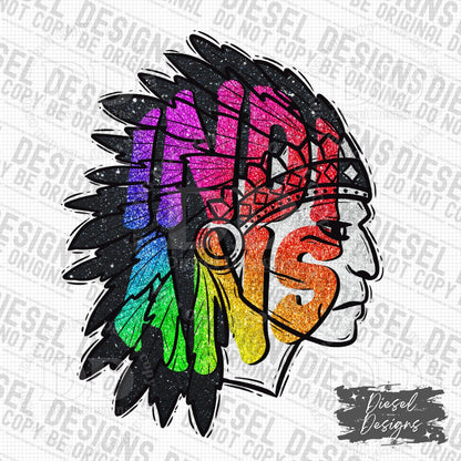 Indians Mascot | 300 DPI | Transparent PNG | Digital File Only
